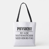 Physiker - Weil Mathematiker auch Helden brauchen Tasche (Rückseite)