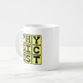 Physiker, Wissenschaftler der Physik Kaffeetasse (Vorderseite Links)