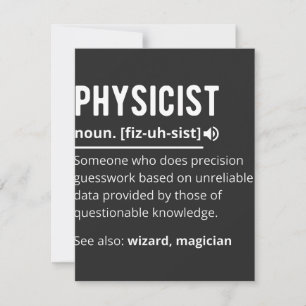 Physikerin Dankeskarte