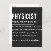 Physikerin Feiertagspostkarte (Vorne/Hinten)