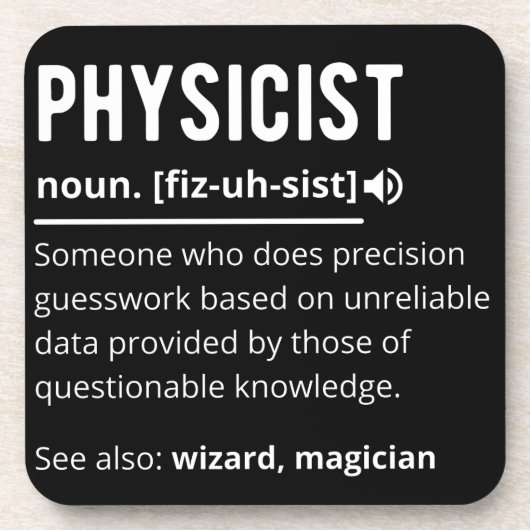 Physikerin Getränkeuntersetzer (Vorderseite)
