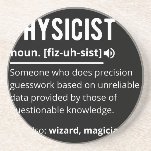 Physikerin Getränkeuntersetzer (Vorne)