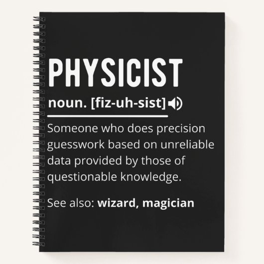 Physikerin Notizblock (Vorderseite)