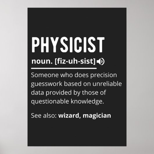 Physikerin Poster (Vorne)