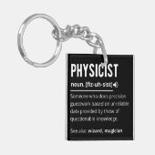 Physikerin Schlüsselanhänger (Vorderseite links)
