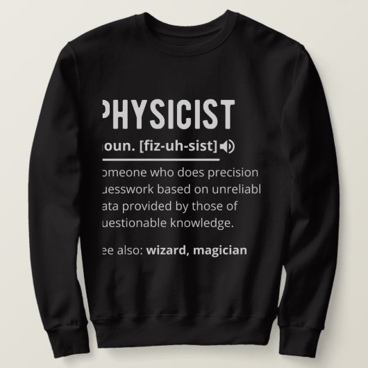 Physikerin Sweatshirt (Design vorne)
