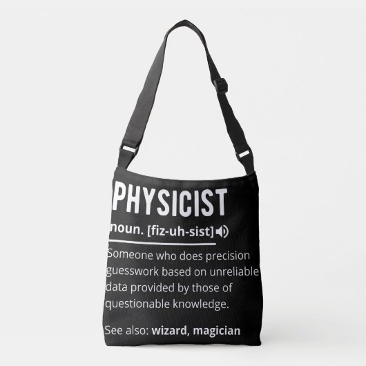 Physikerin Tragetaschen Mit Langen Trägern (Vorderseite)