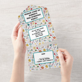 Physikkataster des modernen Atomzeitalters Mitte d All In One Einladung