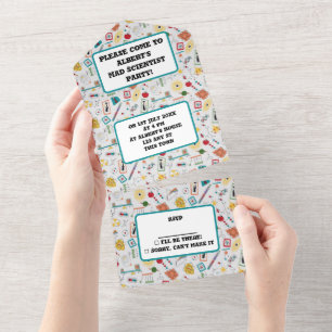 Physikkataster des modernen Atomzeitalters Mitte d All In One Einladung