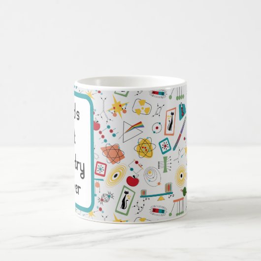 Physikkataster des modernen Atomzeitalters Mitte d Kaffeetasse (Mittel)