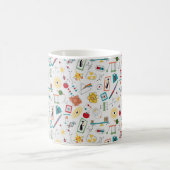 Physikkataster des modernen Atomzeitalters Mitte d Kaffeetasse (Mittel)