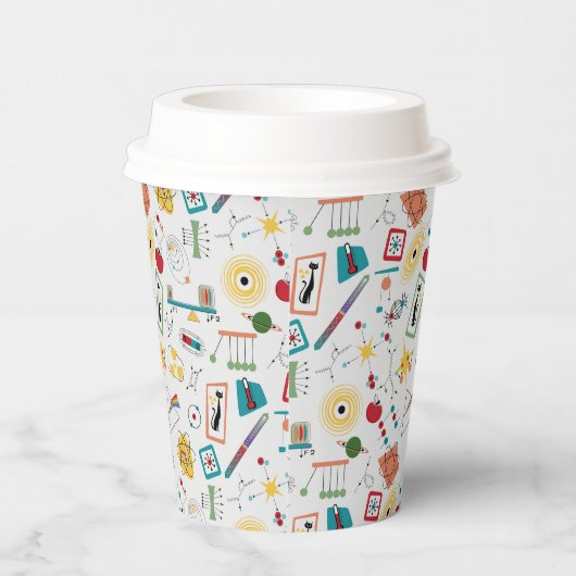 Physikkataster des modernen Atomzeitalters Mitte d Pappbecher (Rechts)