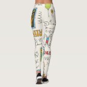 Physikkonzepte, handgezeichnet Vintager Stil. Leggings (Rückseite)