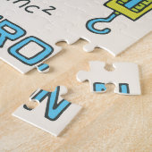 Physikkonzepte, handgezeichnet Vintager Stil. Puzzle (Seite)