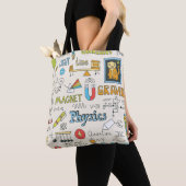 Physikkonzepte, handgezeichnet Vintager Stil. Tasche (Von Nahem)