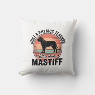 Physiklehrer liebt Mastiff Vintage Hundeshirt_1 Kissen
