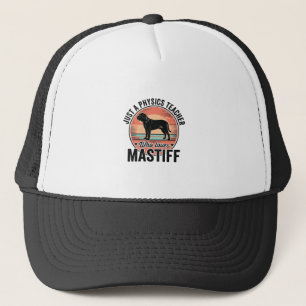 Physiklehrer liebt Mastiff Vintage Hundeshirt_1 Truckerkappe