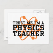 Physiklehrer Postkarte (Vorne/Hinten)