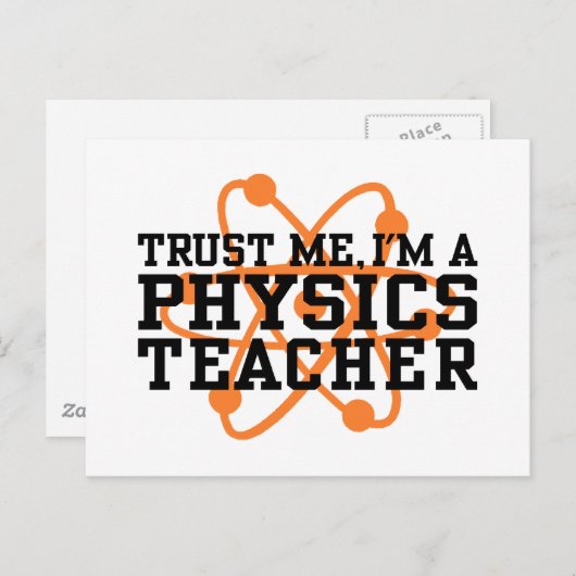 Physiklehrer Postkarte (Vorne/Hinten)