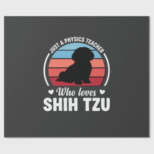 Physiklehrer Shih Tzu Hundeliebhaber Geschenkpapier