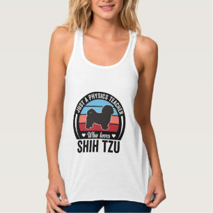 Physiklehrer Shih Tzu Vintage Hundeshirt Design_ Tank Top