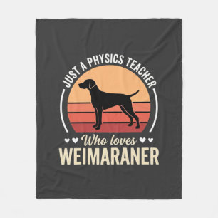 Physiklehrer Weimaraner-Hundefreund Fleecedecke