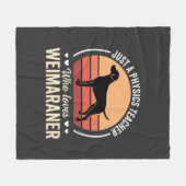 Physiklehrer Weimaraner-Hundefreund Fleecedecke (Vorderseite (Horizontal))