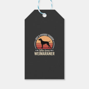 Physiklehrer Weimaraner-Hundefreund Geschenkanhänger