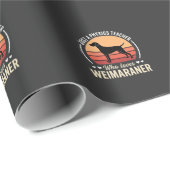 Physiklehrer Weimaraner-Hundefreund Geschenkpapier (Rolleneckpunkt)