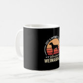 Physiklehrer Weimaraner-Hundefreund Kaffeetasse (Vorderseite Links)