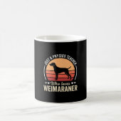 Physiklehrer Weimaraner-Hundefreund Kaffeetasse (Mittel)
