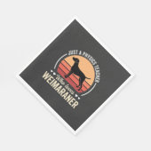 Physiklehrer Weimaraner-Hundefreund Serviette (Ecke)