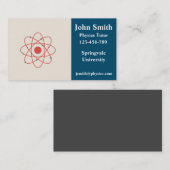 Physiklehrerin Visitenkarte (Vorne/Hinten)