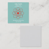 Physiklehrerphysik-Wissenschaftstutor Quadratische Visitenkarte (Vorne/Hinten)