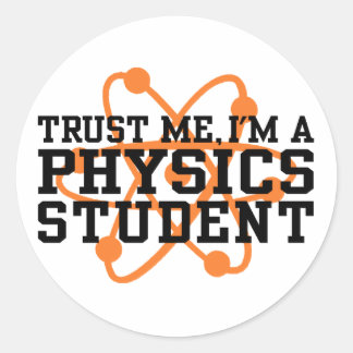 Physikstudent Runder Aufkleber