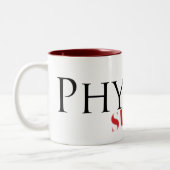 PhysikSurvivor Zweifarbige Tasse (Links)