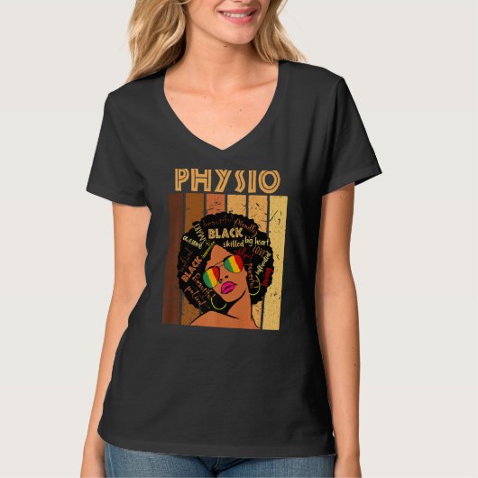 Physio Afro American Women Black History m T-Shirt (Vorderseite)