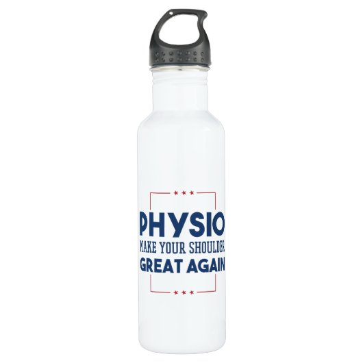 Physio Edelstahlflasche (Vorderseite)
