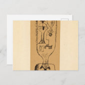 Physiognomische Riddle, 1921 von Paul Klee Postkarte (Vorne/Hinten)