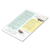 Physiologische Säugling-Pflege (arabisch) Notizblock (angewinkelt)