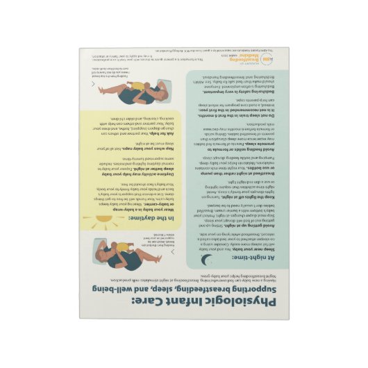 Physiologischer Säugling Pflegeabfall (Englisch) Notizblock (Rotiert)