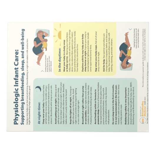 Physiologischer Säugling Pflegeabfall (Englisch) Notizblock (Vorderseite)