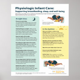 Physiologisches Säugling Care Poster (Englisch)