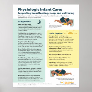 Physiologisches Säugling Care Poster (Englisch)