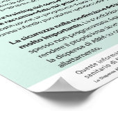 Physiologisches Säugling Care Poster (italienisch) (Ecke)