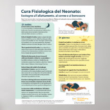 Physiologisches Säugling Care Poster (italienisch)