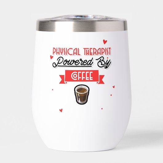 Physiotherapeut, angetrieben von Kaffee (Vorderseite)