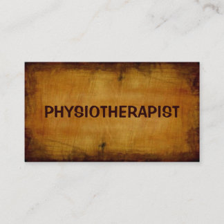 Physiotherapeut - Antike Visitenkarte