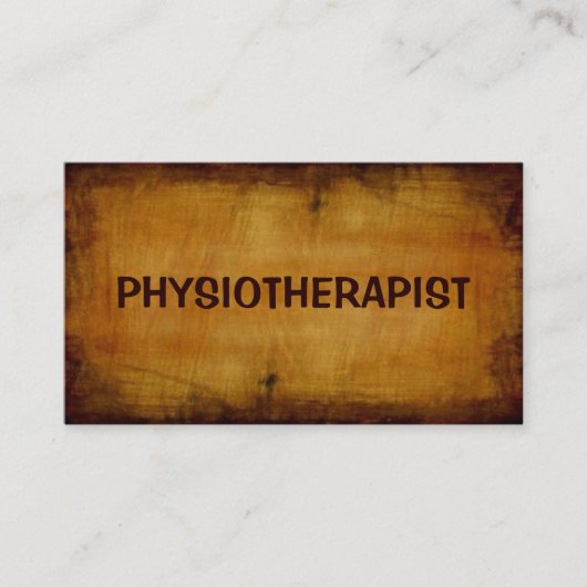 Physiotherapeut - Antike Visitenkarte (Vorderseite)
