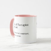 Physiotherapeut Assistant Funny Definition Tasse (Vorderseite Links)